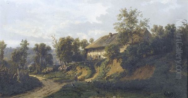 Sommerliche Landschaft Mit Bauernhof - view 1