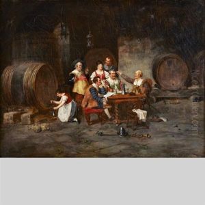 Jovial Gathering In A Tavern