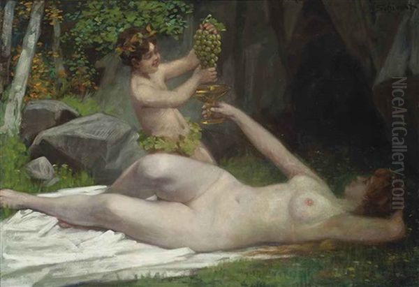 Venus And A Bacchanalian Cherub - view 1