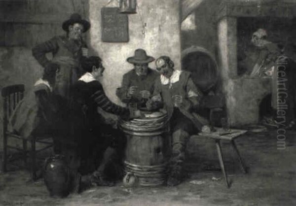 Kartenspieler In Der Wirtsstube - view 1