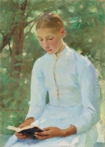 Before Confirmation by Helene Schjerfbeck