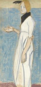 Flicka I Vitt by Helene Schjerfbeck