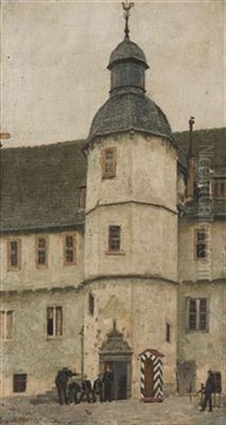 In The Chateau Yard - view 1