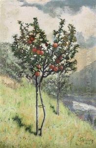 An Orange Tree by Adolf Schlabitz