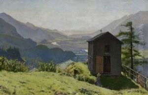 Blick Auf Das Inntal by Adolf Schlabitz