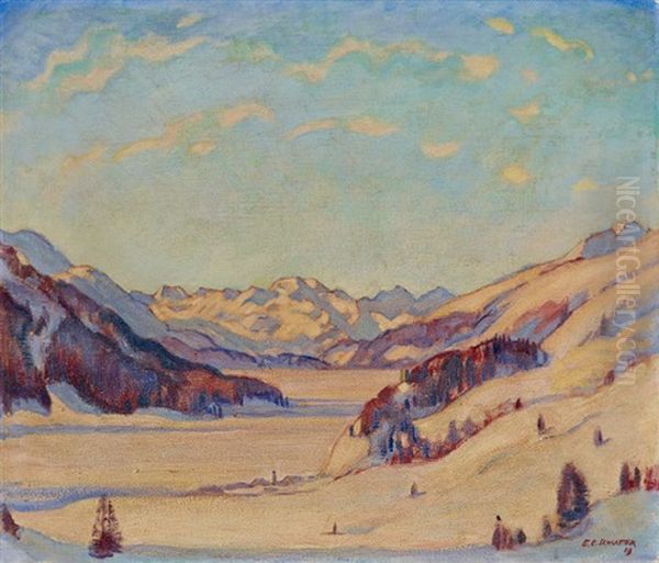 Blick Auf Piz Margna Von Zuoz Aus - view 1