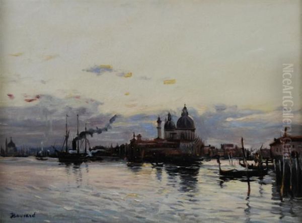 Venetian Canal At Sunset - view 1