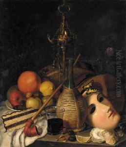 An Exotic Still Life by Friedrich August Schlegel