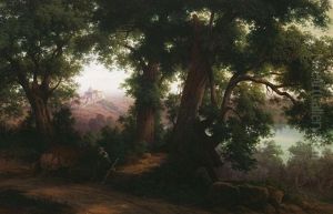 Castell Gandolfo Am Albaner See by Julius Schlegel