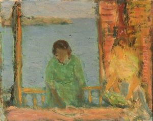 Porch By The Sea by William von Schlegell