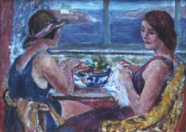 Conversation, Studio, Perkins Cove - view 1
