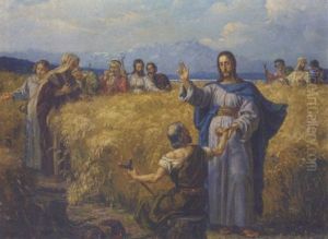 Christ And The Apostles Healing A Cripple