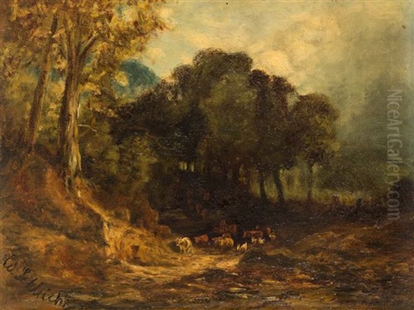 Cattle In The Forest - view 1