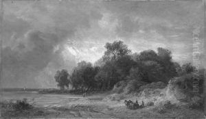 Sturmbewegte Gegend by Eduard Schleich the Elder