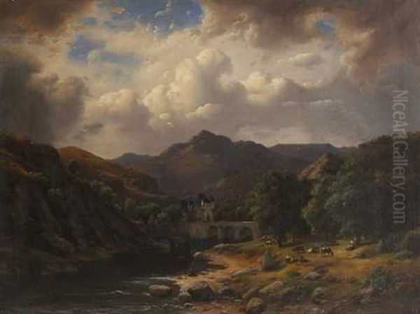 Flusstal Mit Burg - view 1