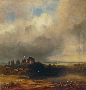 Gewitterstimmung Am Starnberger See by Eduard Schleich the Elder