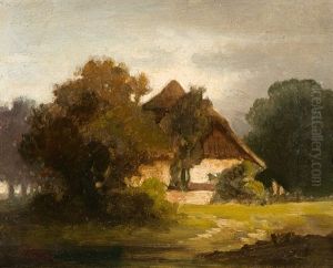Farm House In Sunset Light Farm House In Sunset Light