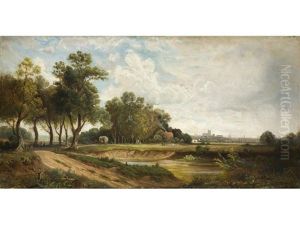 Blick Auf Munchen by Eduard Schleich the Elder
