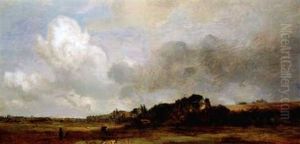 Weite Landschaft Vor Munchen by Eduard Schleich the Elder