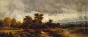 Landschaft Im Dachauer Moos by Eduard Schleich the Elder