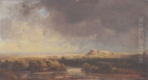 Voralpenlandschaft by Eduard Schleich the Elder
