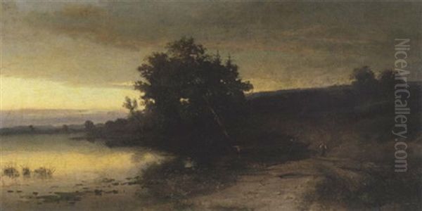 Sonnenuntergangstimmung Am Seeufer - view 1