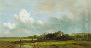 Sommerlandschaft Mit Einem Schloss Im Mittelgrund Sommerlandschaft Mit Einem Schloss Im Mittelgrund