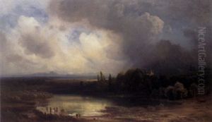 Oberbayerische Moorlandschaft Mit Einem Tumpel