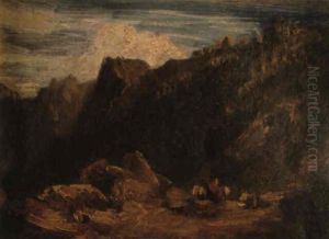 Hochgebirgslandschaft Mit Einem Pasubergang