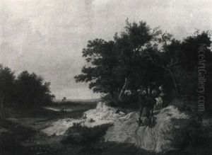 Oberbayerische Vorgebirgslandschaft by Eduard Schleich the Elder