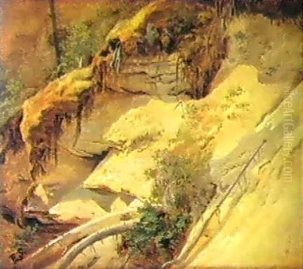 Trees On A Rocky Escarpment - view 1
