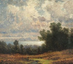 Landschaft In Den Voralpen by Eduard Schleich the Younger