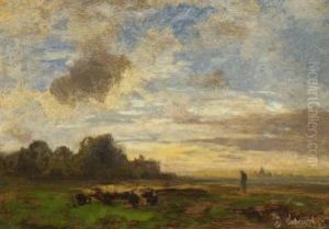Weite Landschaft by Eduard Schleich the Younger