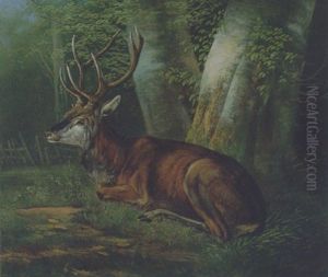 Liegender Hirsch