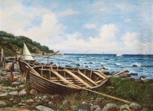 Rowboats On The Shore Near Misdroy On Wolin