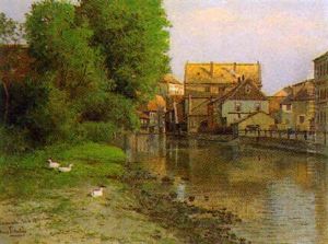 Flusidylle In Kronach by Hans Schleich