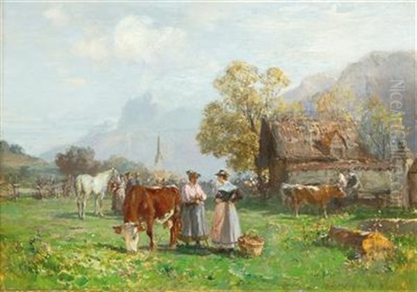 Conversation At The Farmers" Market - view 1