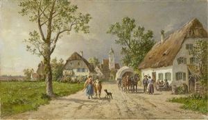 Village Street Scene Village Street Scene