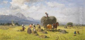 Heuernte Im Vorgebirge by Robert Schleich