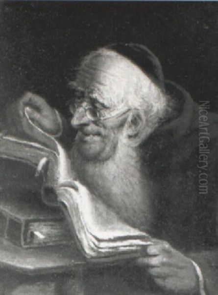 Monks Reading Scriptures At A Desk - view 1