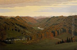 Blick Ins Isartal by Carl Schleinkofer
