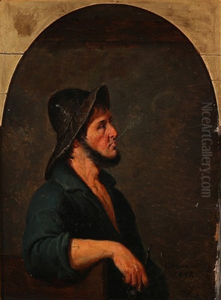 A Pipesmoking Sailor - view 1