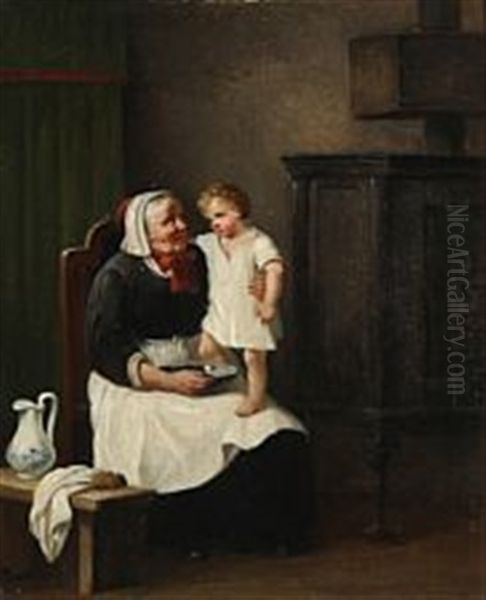 A Little Child And The Nanny - view 1