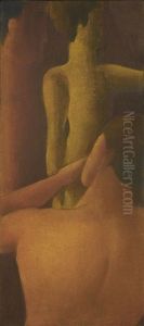 Ruckenakt Mit Zwei Figuren (nude Seen From Behind With Two Figures)