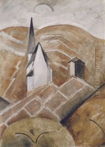 Stuttgarter Kirche In Den Weinbergen by Oskar Schlemmer