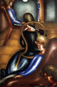 Grosse Sitzendengruppe 1 by Oskar Schlemmer