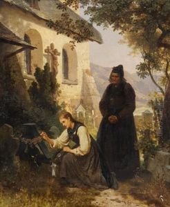 Auf Dem Kirchhof by Carl Schlesinger