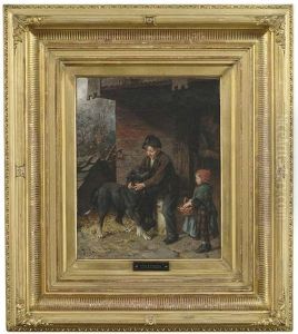 Der Gute Freund. Bauernkinder Herzen Einen Hund by Felix Schlesinger