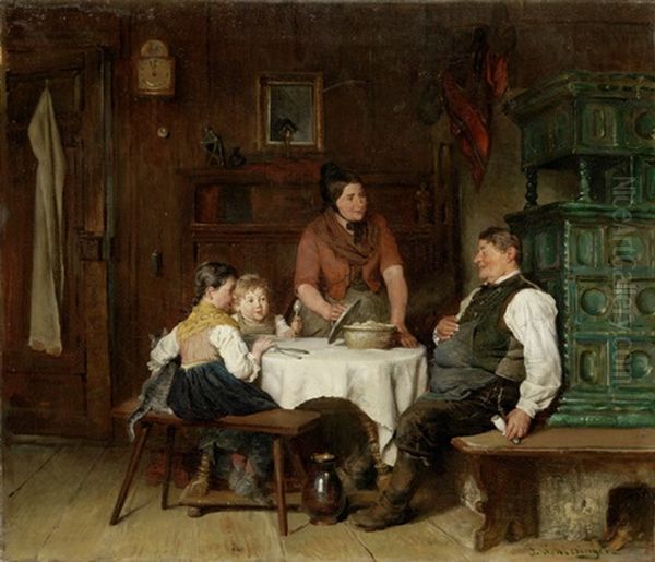 Bauernfamilie Beim Mahl - view 1