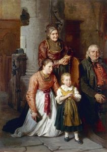Drei Generationen In Der Kirche by Felix Schlesinger